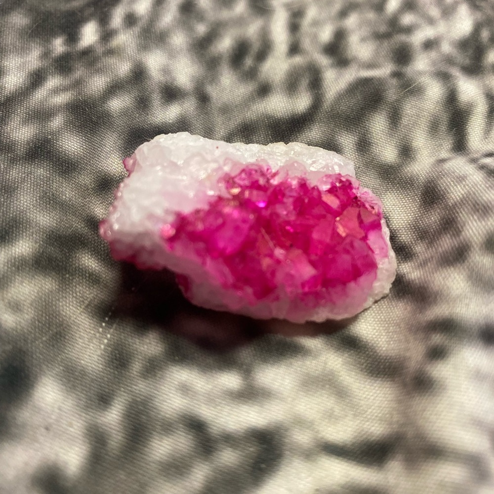 Pink and White Crystal Geode